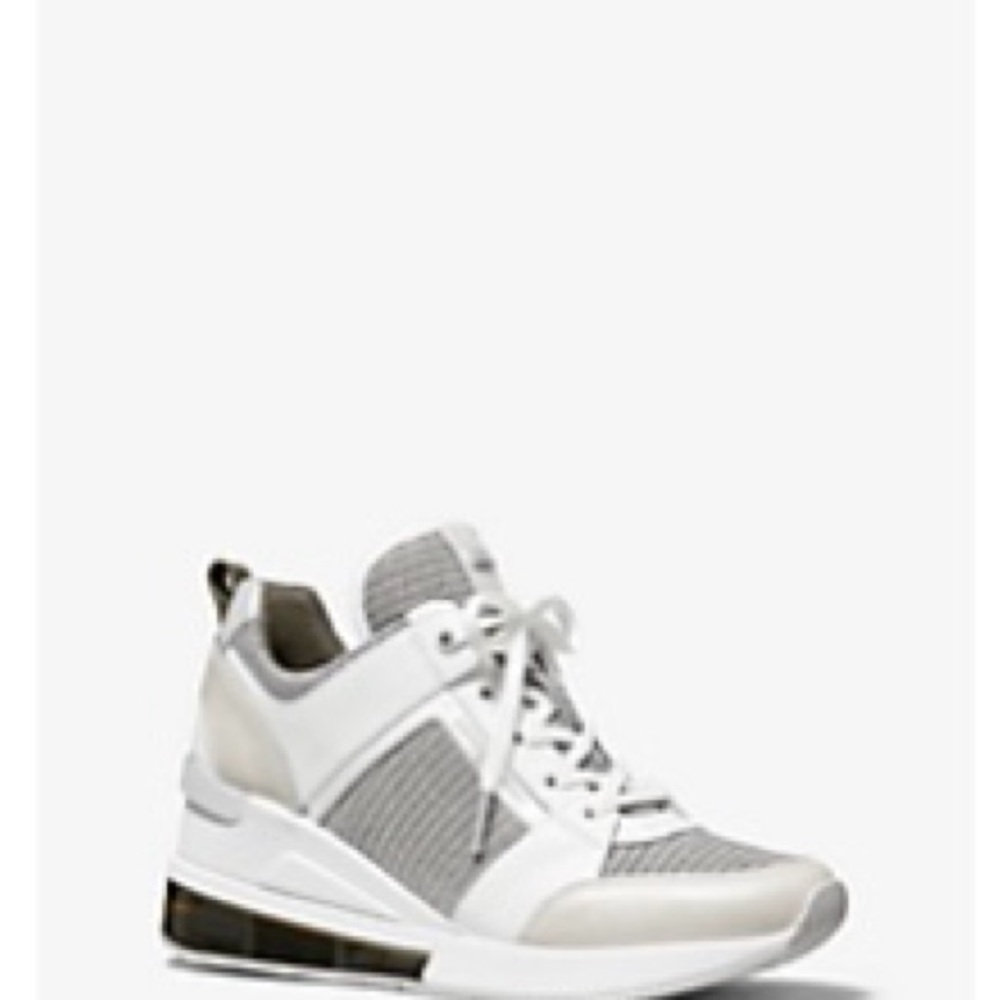 Georgie Extreme Glitter Chain-Mesh and Leather Trainer